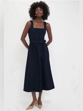 Tuckernuck Navy Elle Mid Dress